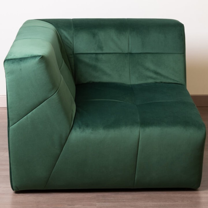 ANGLE HR VELOURS PARIS - Canapé Modulable