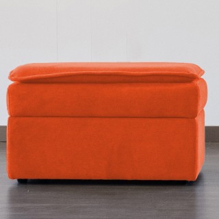 BOREAL/AUSTRAL-pouf avec rangement tissu bronx