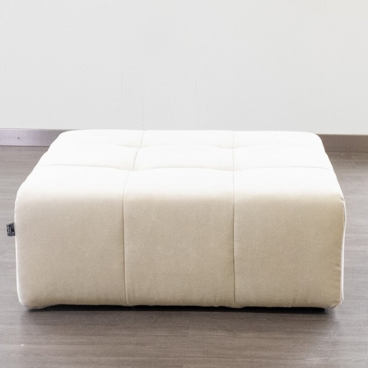 POGO-pouf carré tissu bronx
