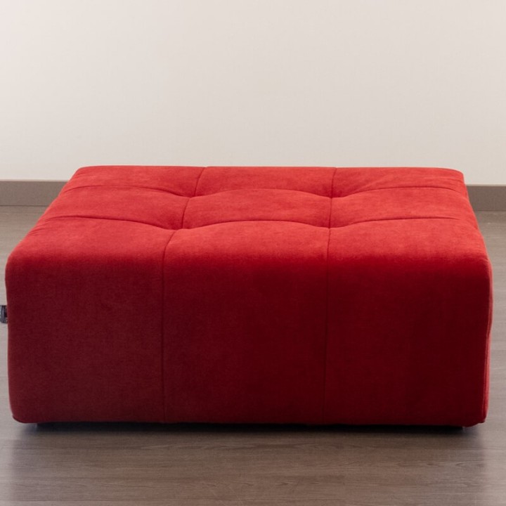 POGO-pouf carré tissu bronx