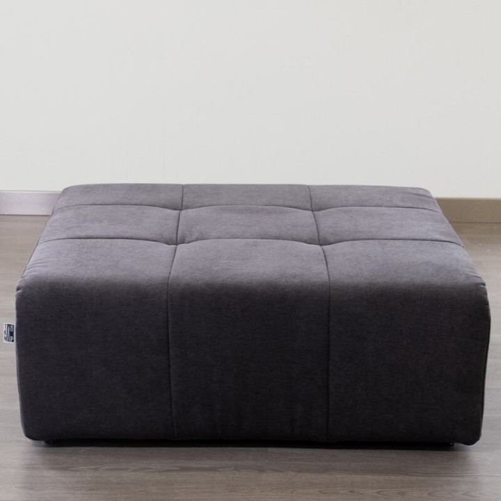 POGO-pouf carré tissu bronx