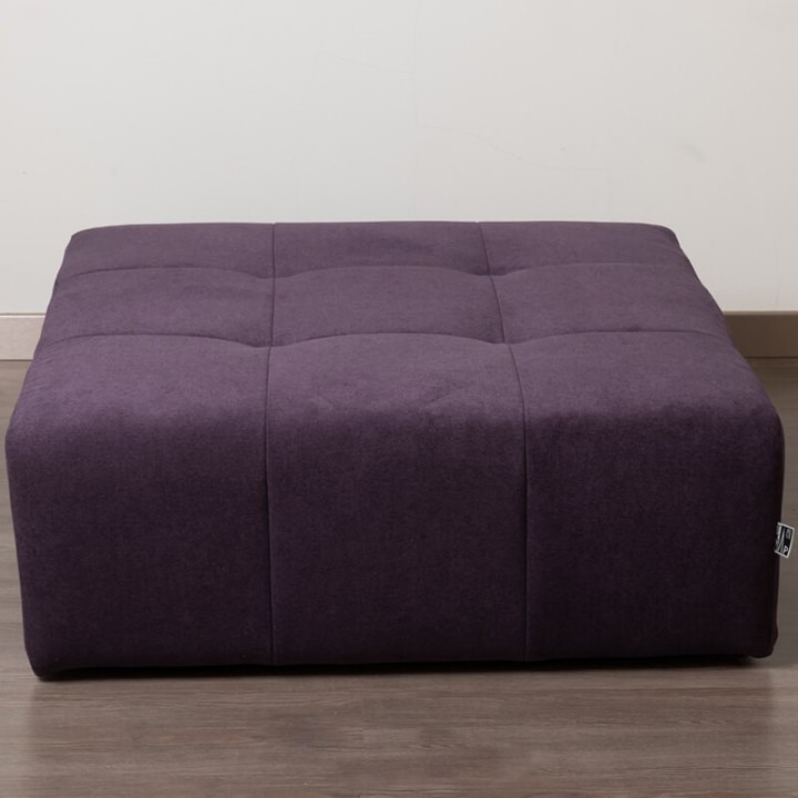 POGO-pouf carré tissu bronx