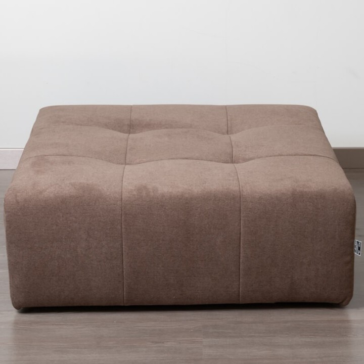POGO-pouf carré tissu bronx