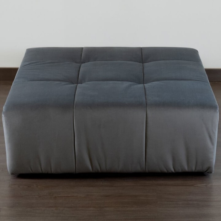 POGO-pouf carré velours paris
