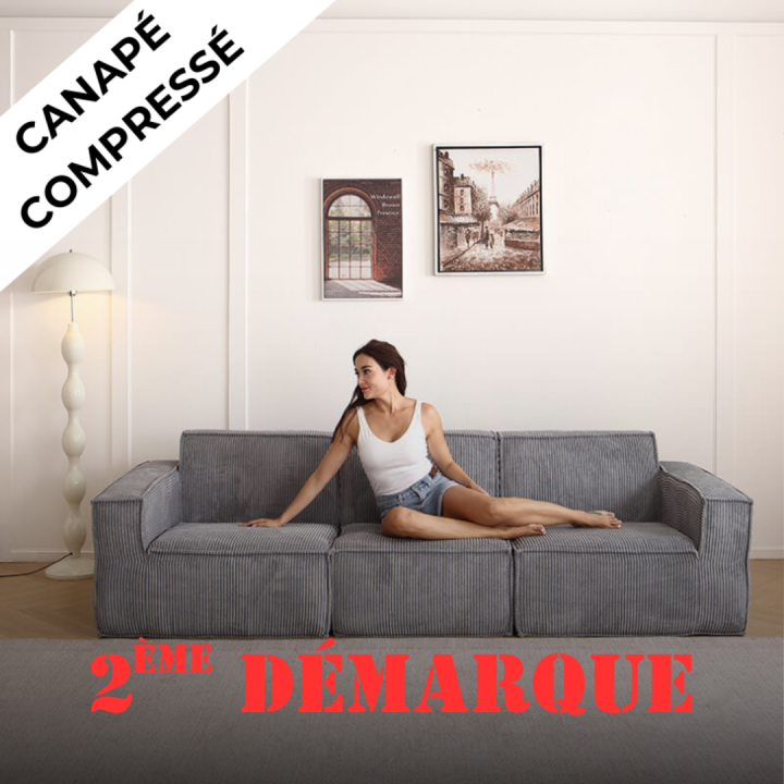Folio -  Canapé compressé 3 places livraison offerte