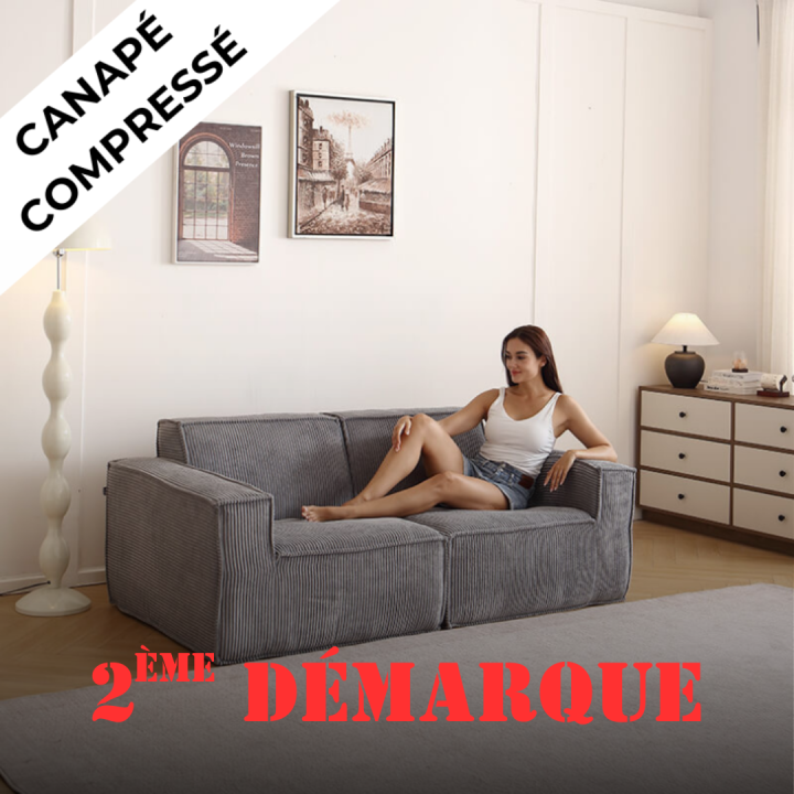 Folio -  Canapé compressé 2 places livraison offerte