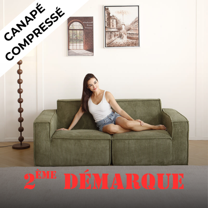 Folio -  Canapé compressé 2 places livraison offerte