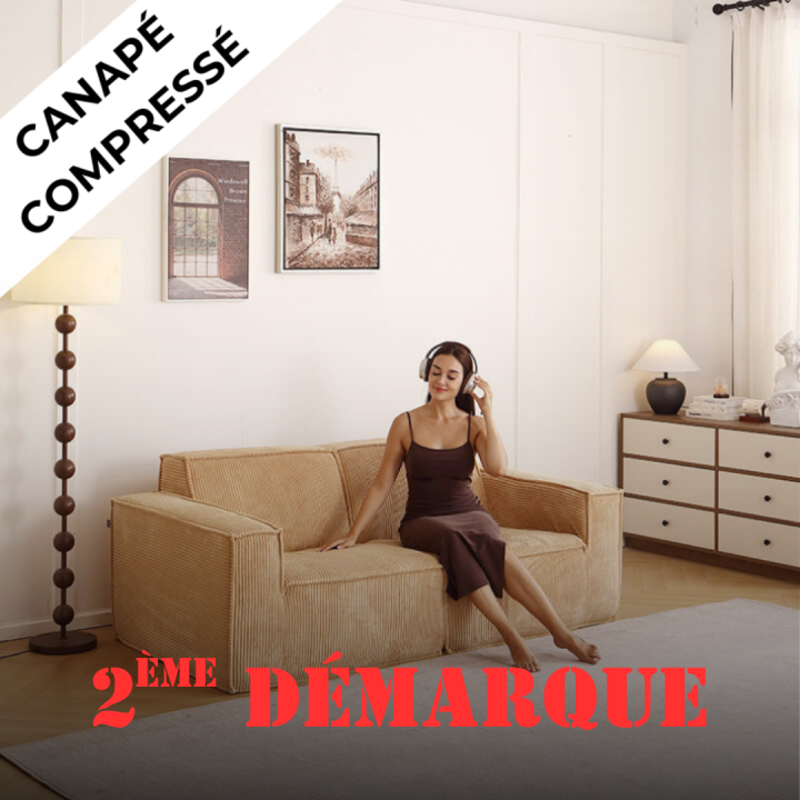 Folio -  Canapé compressé 2 places livraison offerte