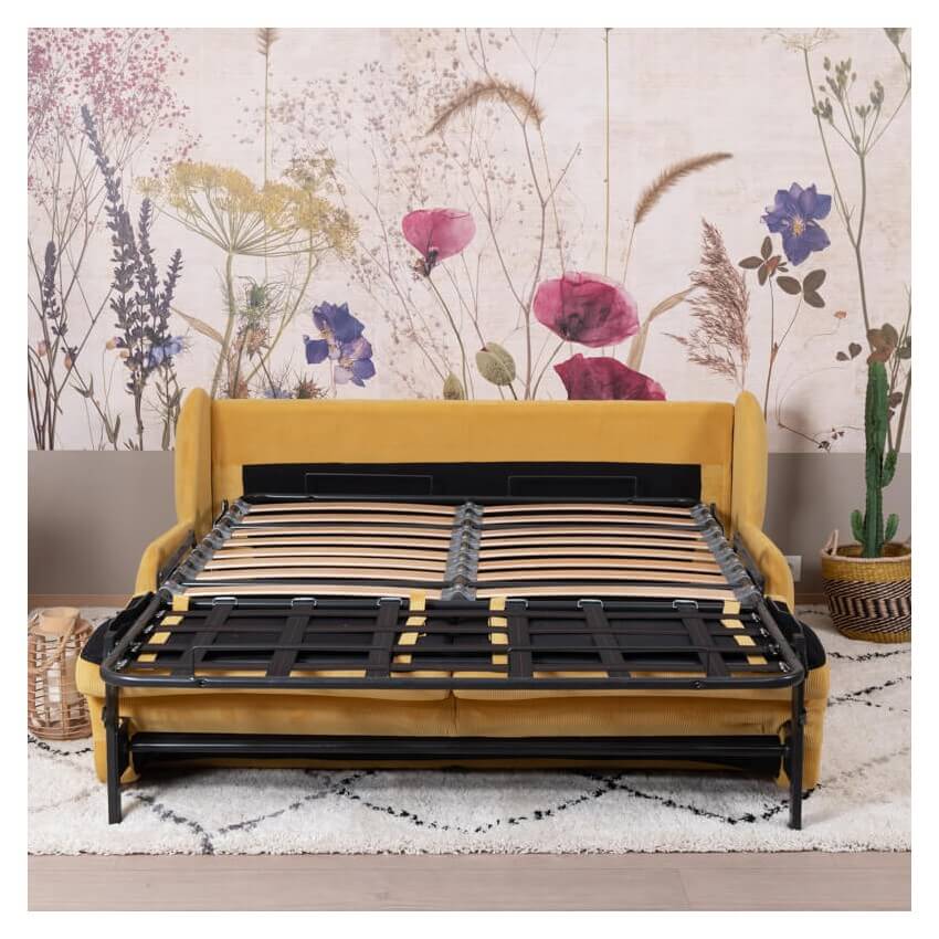 Canapé Lit Convertible 2 Places IKEA, Gris, Tissu, 193 Cm, Bon état